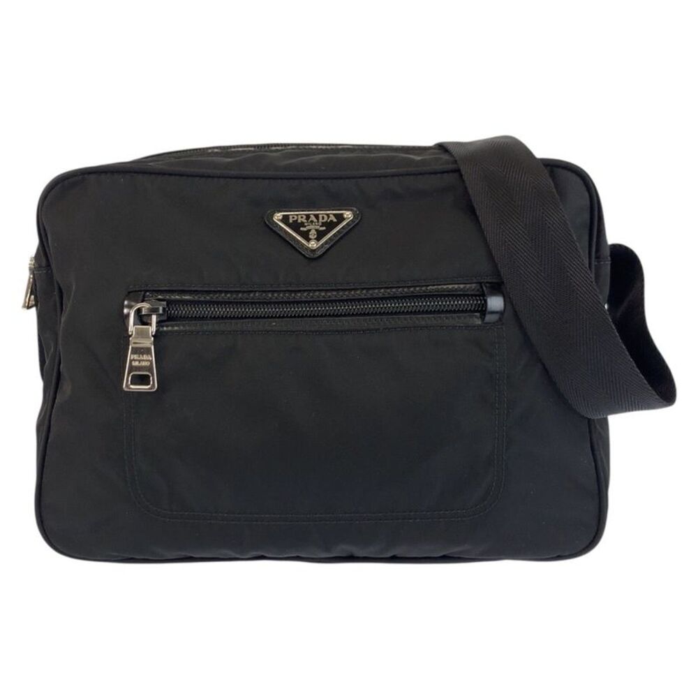 Prada Tessuto Triangle Logo Shoulder Bag
